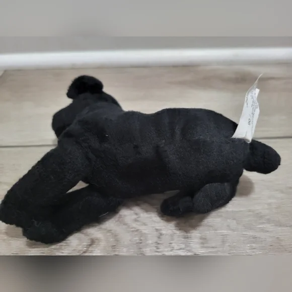 Vintage Stuffins Black Labrador Retriever Bean Bag Dog Collectible Plush Animal - Picture 2 of 8